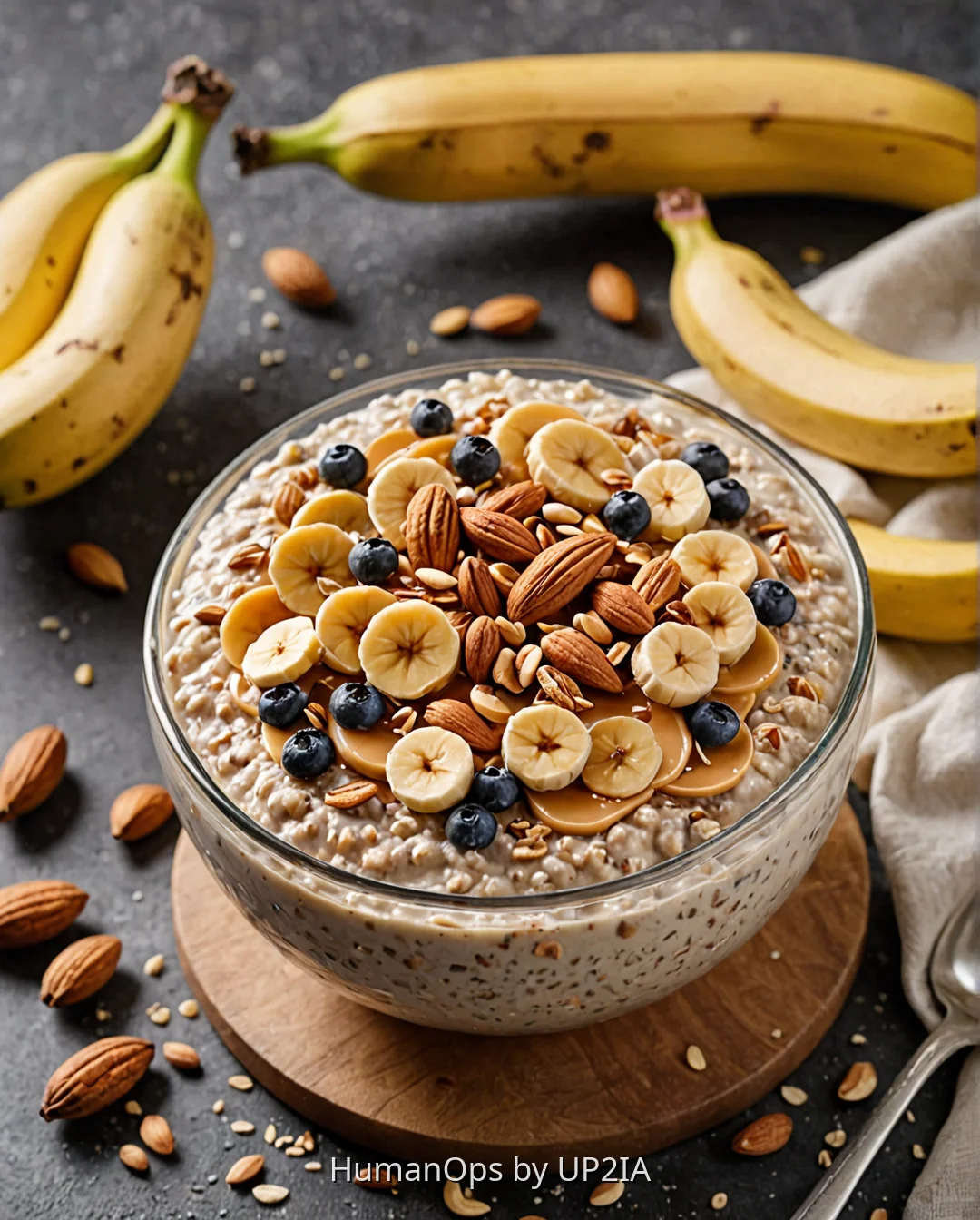 Overnight Oats Énergisante aux Noix et Chia
