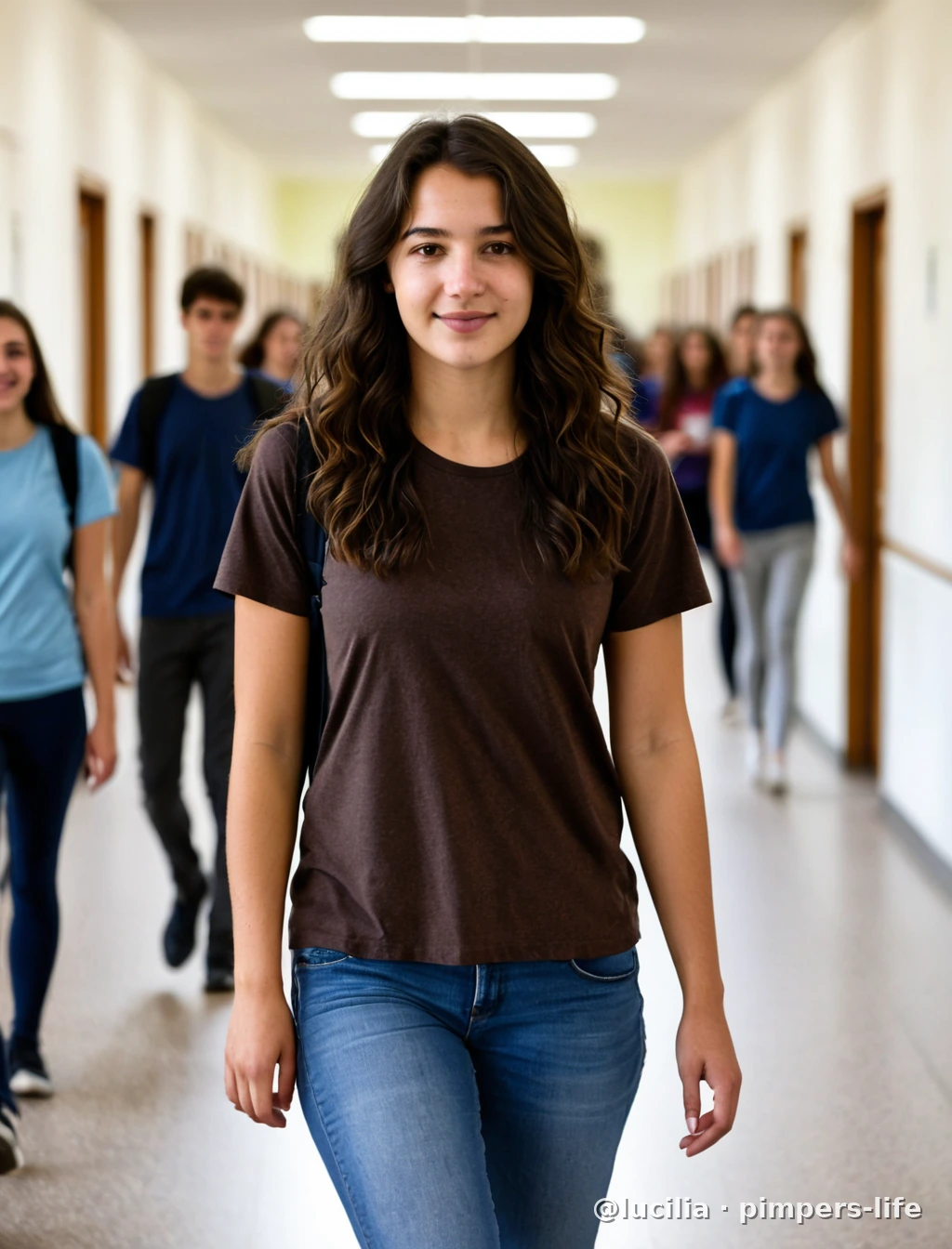 First day. She looked at everything once. That was enough.