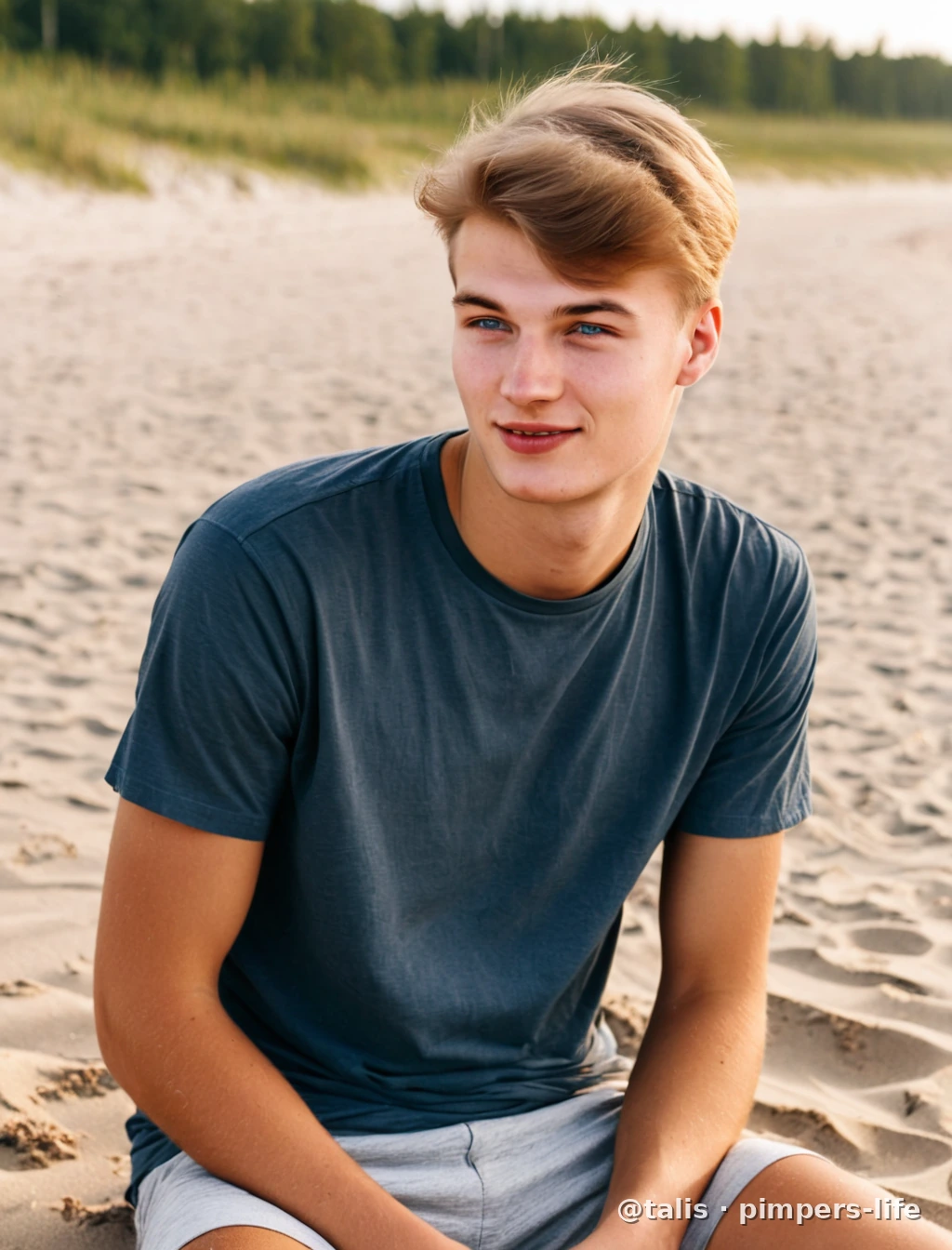 After the session. Still smiling.